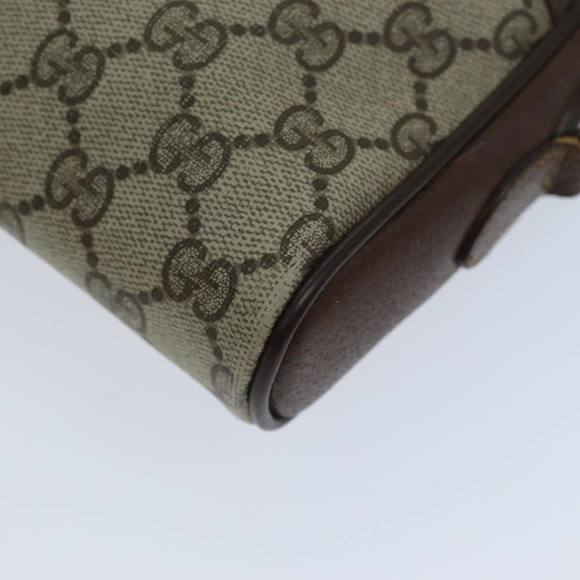 GUCCI GG Supreme Web Sherry Line Shoulder Bag Beige Green 116 02 089 Auth 73003 - Picture 15 of 16